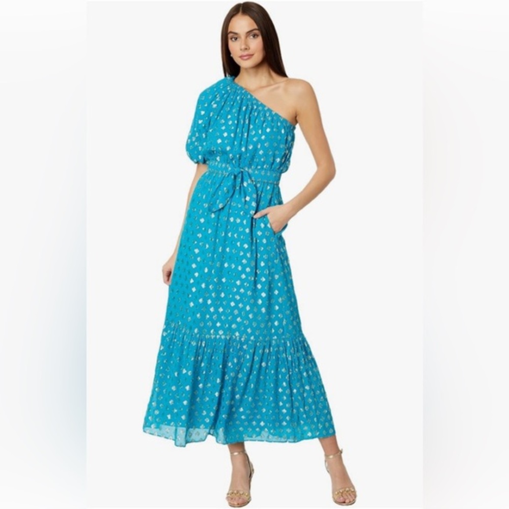 Lilly Pulitzer Zelalynn One Shoulder Dress.